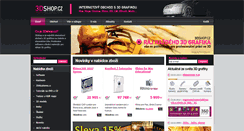 Desktop Screenshot of 3dshop.cz