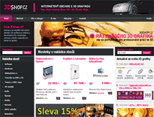 Tablet Screenshot of 3dshop.cz